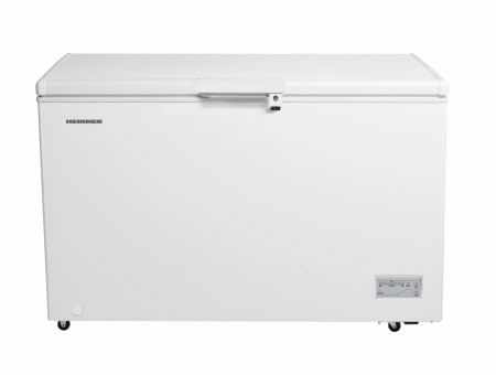Lazi frigorifice - Ladă frigorifică Heinner HCF-HM371CE++, 371L, Control Electronic, Clasă Energetică E, Alb