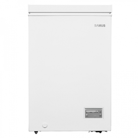 Lazi frigorifice - Lada frigorifica Samus LS116E, clasa E, latime 54.5 cm, termostat reglabil, panou de control electronic cu leduri, Alba