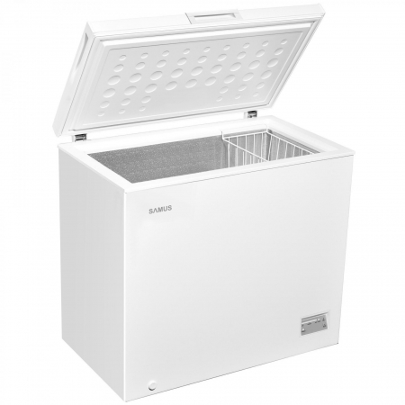 Lada frigorifica Samus LS226E,  clasa E, latime 90.5 cm, functie Fast Freeze, termostat reglabil, panou de control electronic cu leduri, Alba [1]