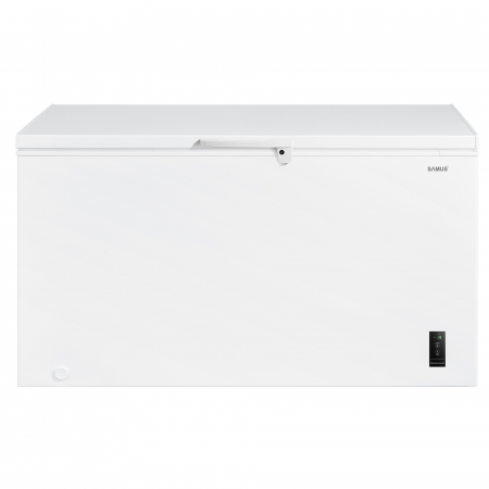 Lazi frigorifice - Ladă Frigorifică Samus LS446E, 418L, Clasa E, Fast Freeze, Termostat Reglabil, Panou LED, Interior Aluminiu, Alb