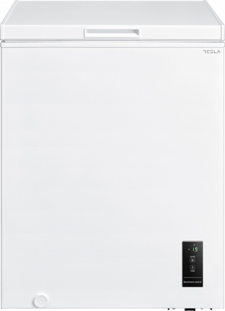 Congelatoare - Lada frigorifica Tesla RH1500ME, 142 l, Clasa E, Functie frigider, Control electronic, Display led, H 85 cm, Alb
