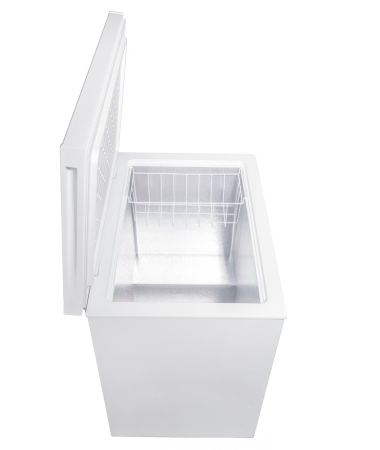 Lazi frigorifice - Lada frigorifica VIVAX CFR-199, Capacitate 198L, Clasa E, Conditii extreme -24 grade Celsius, Racire conventionala, Termostat reglabil, 1 cos metalic, H 87cm Alb