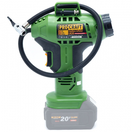 Compresor auto cu acumulator Procraft LK20, 20V/4A, 12 l/min, 10 atmosfere, 80W [3]