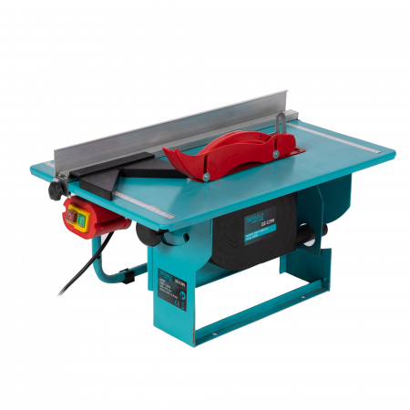 Fierastraie electrice - Circular cu masa pentru taiat lemn, DETOOLZ DZ-C290, 600 W, masa 500 x 335 mm, disc 200 x 16 x 2.4 mm, ghidaj paralel, protectie lama