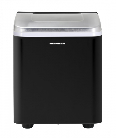 Mașină de cuburi de gheață HEINNER HIM-120BK, 12 kg/24h, Recipient detașabil, Rezervor 1.5L, Funcție de curățare, Negru [1]