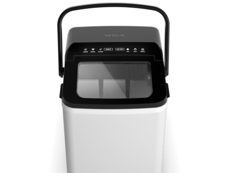 Aparate cuburi de gheata - Masina de facut cuburi de gheata Tesla IM320WB1.2L, 150W, cub S/L, display LED, Alb/negru