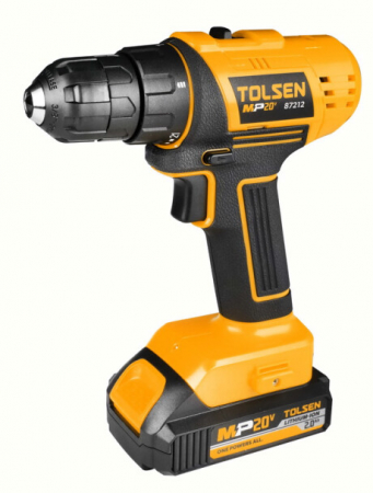 BRICOLAJ - Masina de gaurit si insurubat, cu 2 baterii li-ion 2.0ah, 10mm, mp20v, tolsen