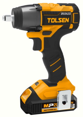 BRICOLAJ - Masina de insurubat cu impac tolsen  cu 2 baterii li-ion 2.0ah, 20v, 1/2"", industrial