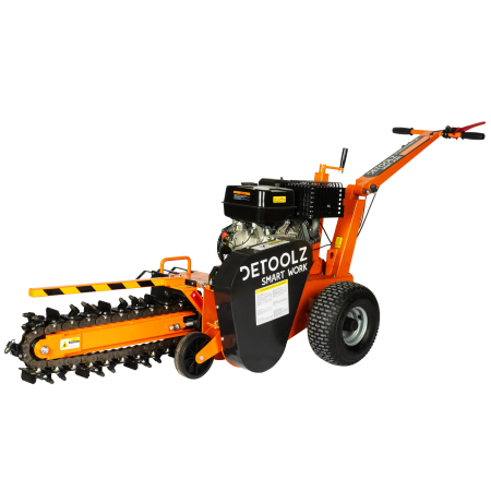 Motoburghie si Accesorii - Masina de sapat santuri, Detoolz, 15 CP, 420 CC, benzina 4T, adancime maxima de 600 mm