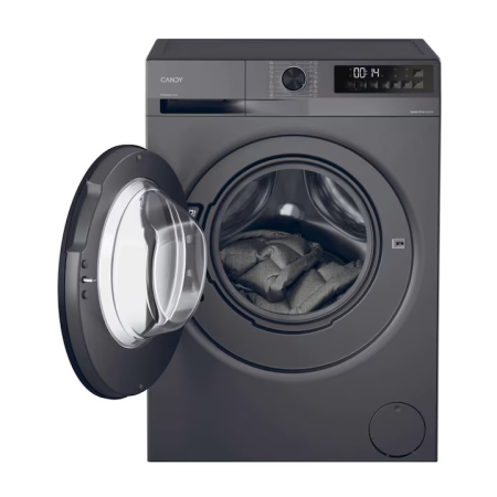 Masina de spalat Candy, 8 kg, 1400 rpm Inverter BPM, ProActive Wash, Easy Iron, Smart Wash, Clean Shield, AI Silent Motion, , Clasa A, Gri inchis [2]