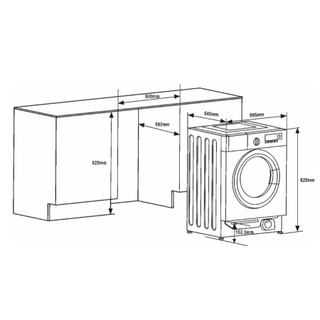 Masina de spalat cu uscator incorporabila Samus WSDDBI-86141 [5]