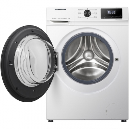 Masina de spalat rufe Heinner HWM-H8014INVA++, 8 kg, 1400 rpm, Clasa A, Display digital, Blocare acces copii, Alb [2]