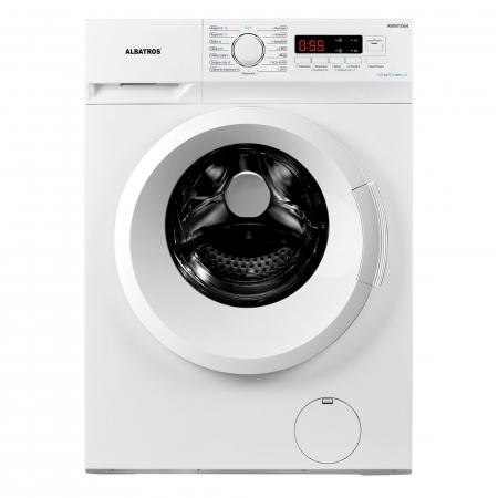 Masini de spalat rufe frontale - Masina de spalat rufe Albatros AWM1064, 6 kg, Slim, 15 programe, Clasa energetica E, Termostat reglabil, Program ECO 40-60°C, Blocare acces copii, Alb