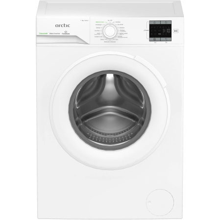 Masina de spalat rufe Arctic, 7kg, 1200rpm, Clasa A, Motor SilentInverter, Display, ExtraSteam, SaveInAll, IronExpress, Recycled Tub, Alb [1]