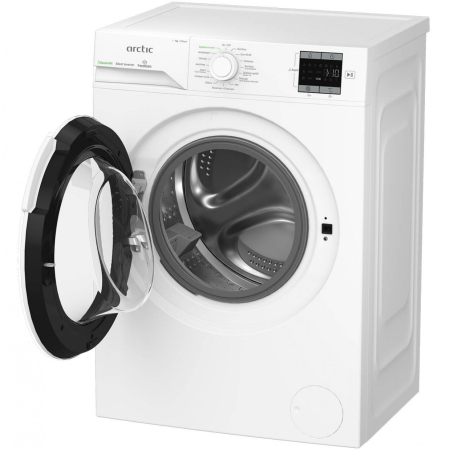 Masina de spalat rufe Arctic, 7kg, 1200rpm, Clasa A, Motor SilentInverter, Display, ExtraSteam, SaveInAll, IronExpress, Recycled Tub, Alb [4]
