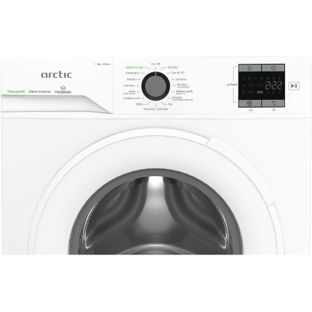Masina de spalat rufe Arctic, 7kg, 1400rpm, Clasa A, Motor Silent Inverter, SaveInAll, Display, ExtraSteam, Alb [4]