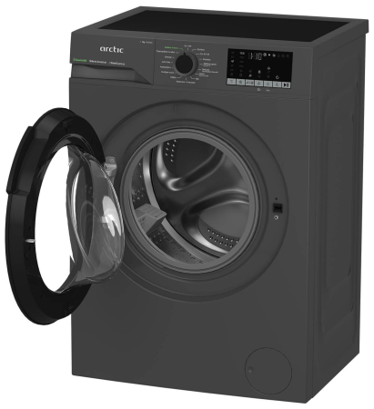 Masina de spalat rufe Arctic, 7kg, Clasa A, 1200 rpm, Motor SilentInverter, Saveinall, Recycled Tub, IronExpress, ExtraSteam, Display, Antracit [2]