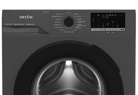 Masina de spalat rufe Arctic, 7kg, Clasa A, 1200 rpm, Motor SilentInverter, Saveinall, Recycled Tub, IronExpress, ExtraSteam, Display, Antracit [4]