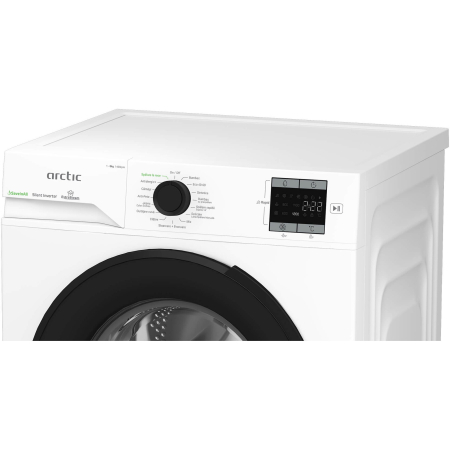 Masina de spalat rufe Arctic, 8kg, 1400rpm, Clasa A, Motor Silent Inverter, SaveInAll, Dispaly, ExtraSteam, Alb [4]