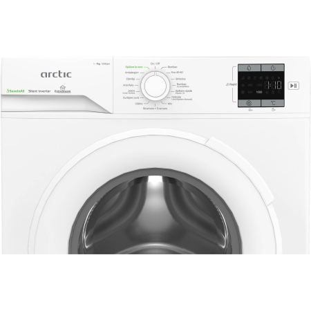 Masina de spalat rufe Arctic APLM1WFSU17210W, 7 Kg, 1200 RPM, Clasa energetica A, Motor Silent Inverter, ExtraSteam, IronExpress, Steam, WaterMode, Prewash, Add-In, Alb [4]
