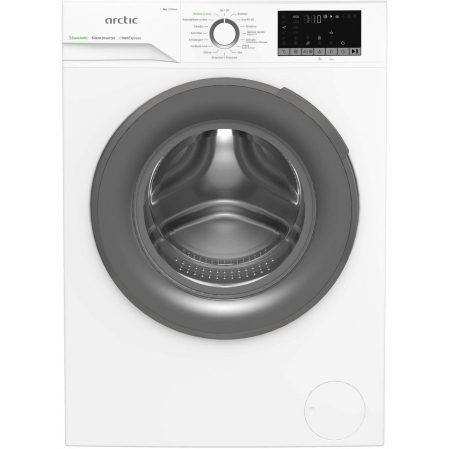Masina de spalat rufe Arctic APLM2WFSU28211WG, 8 Kg, 1200 RPM, Motor Silent Inverter, Drum Clean+Steam, Child Lock, Anticrease, Digital Display, Add-In, Clasa A, Alb [1]