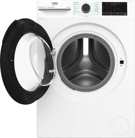 Masina de spalat rufe Beko, 7kg, 1400rpm, Clasa A, 15 programe, Motor ProSmartInverter, EnergySpin, SteamCure, IronFast, Display, alb [1]