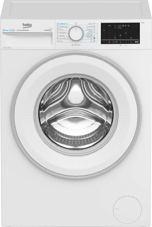 Marelvi - Masina de spalat rufe Beko, 8kg, 1200rpm, Clasa A, Motor ProSmartInverter, EnergySpin, SteamCure, ColdWash, Display, Alb