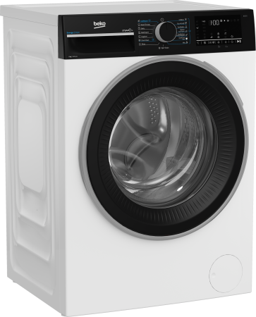 Masina de spalat rufe Beko, 8kg, 1400rpm, Clasa A, Motor ProSmartInverter, EnergySpin, SteamCure, Display, ColdWash, Culoare Alb, panou si hublou Piano Black [3]