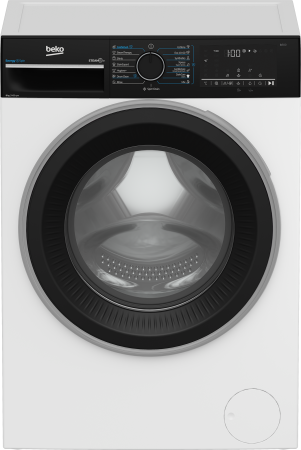 Masina de spalat rufe Beko, 8kg, 1400rpm, Clasa A, Motor ProSmartInverter, EnergySpin, SteamCure, Display, ColdWash, Culoare Alb, panou si hublou Piano Black [2]