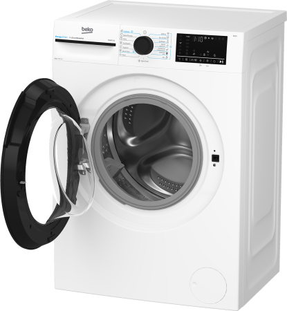 Masina de spalat rufe Beko, 8kg, Clasa A, 1400rmp, Motor ProSmartInverter, 15 programe, SteamCure, IronFast, ColdWash, Display, Hublou Piano Black, Culoare produs Alb [5]