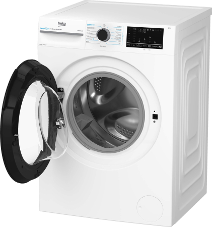 Masina de spalat rufe Beko, 9kg, 1400rpm, Clasa A, 15 programe, Motor ProSmartInverter, EnergySpin, SteamCure, IronFast, Display, alb [4]