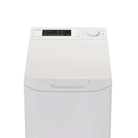 Masina de spalat rufe cu incarcare verticala Candy, 8 kg, 1000 RPM, Clasa D, Display 3D, Wifi, Alb [3]