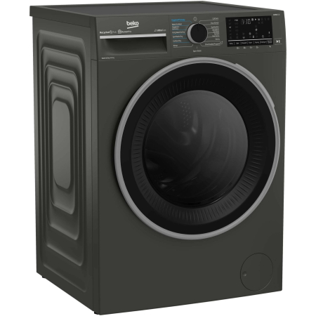 Masina de spalat rufe cu uscator Beko, 9/6kg, 1400 rpm, Clasa A, SteamCure, UltraFast, HomeWhiz Bluetooth, Hygiene Therapy, display, Manhattan Gray [2]