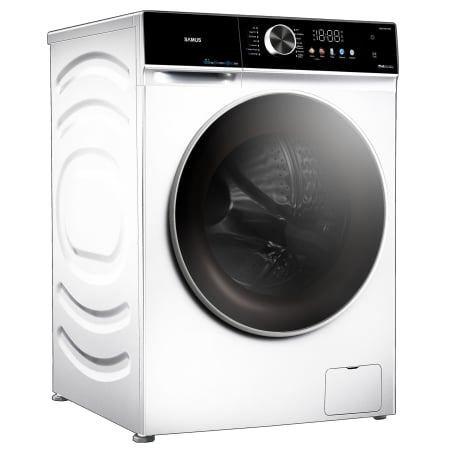 Mașină de spălat rufe cu uscător Samus WSDD10612IDM, 10 kg spălare, 6 kg uscare, 1200 rpm, Inverter Direct Motor, Display LED, Abur, Clasa A/E, Alb [2]