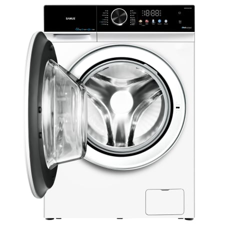 Mașină de spălat rufe cu uscător Samus WSDD10612IDM, 10 kg spălare, 6 kg uscare, 1200 rpm, Inverter Direct Motor, Display LED, Abur, Clasa A/E, Alb [3]