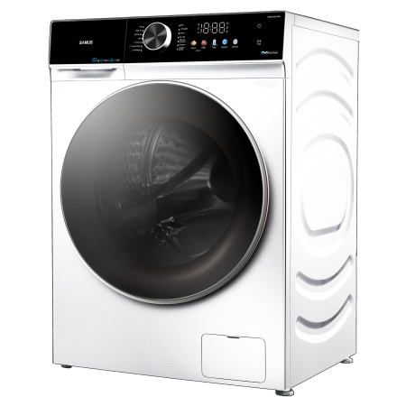 BUCATARIE - Mașină de spălat rufe cu uscător Samus WSDD10612IDM, 10 kg spălare, 6 kg uscare, 1200 rpm, Inverter Direct Motor, Display LED, Abur, Clasa A/E, Alb