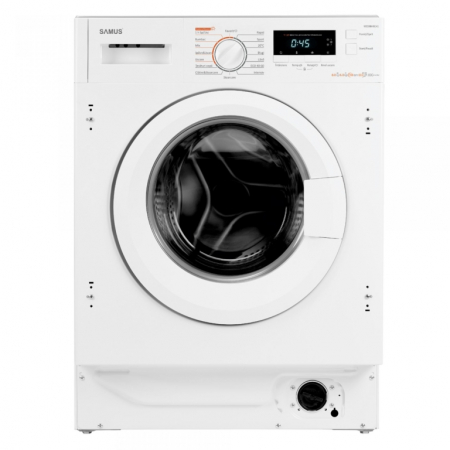 BUCATARIE - Masina de spalat rufe cu uscator Samus WSDDBI-86141, incorporabila, spalare 8 kg, uscare 6 kg, clasa E, motor inverter, afisaj LCD, termostat reglabil, reglare nivel uscare, pornire intarziata, contro