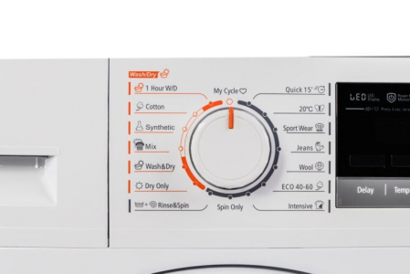 Masina de spalat rufe cu uscator VIVAX WDF-1408D616BS, Spalare 8 kg, 1400 RPM, Uscare 6 kg, Eco ,Clasa B Spalare, Clasa E Uscare, Display digital, Control electronic, Blocare acces copii, Temperatura [3]