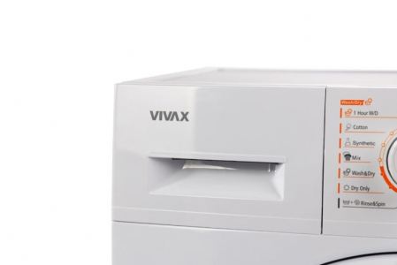 Masina de spalat rufe cu uscator VIVAX WDF-1408D616BS, Spalare 8 kg, 1400 RPM, Uscare 6 kg, Eco ,Clasa B Spalare, Clasa E Uscare, Display digital, Control electronic, Blocare acces copii, Temperatura [5]