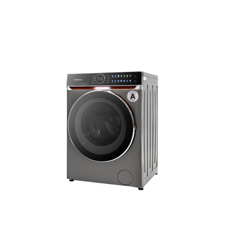 Masina de spalat rufe Daewoo, 10 kg, motor DIRECT DRIVE inverter, 1400 rpm, clasa A, 14 programe, panou de control touch cu pictograme colorate, buton rotativ cromat cu display in interior, usa dubla [2]