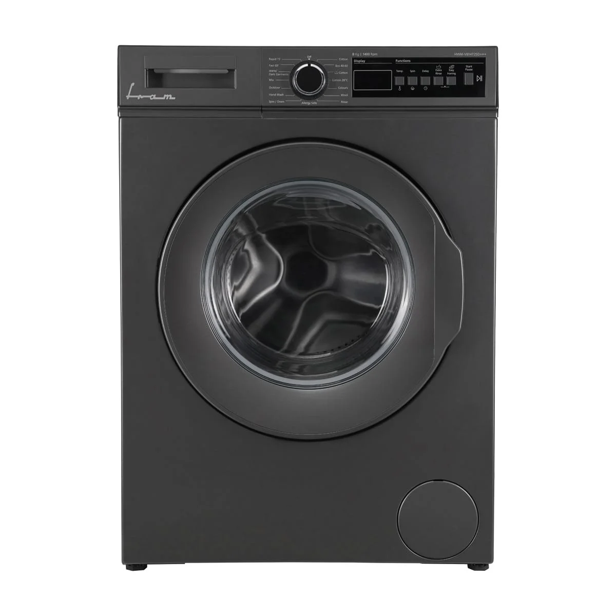 Masina de spalat rufe Fram FWM-V814T2SD+++, 8 kg, 1400 rpm, Display digital, Start intarziat, Anti-Sifonare, Eco-Logic, Allergy safe, Gri [5]