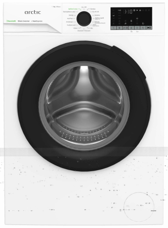 Masina de spalat rufe frontala Arctic, APLM2WFSU29412WPB, 9 kg, 1400 rpm, ExtraSteam, Eco Heater, Aqua Surf, Clasa A, Alb [1]