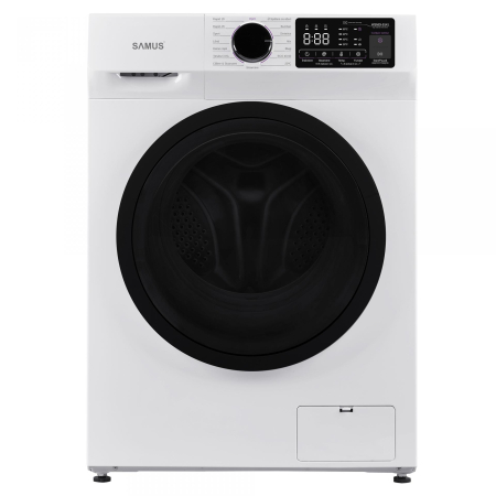Masini de spalat rufe frontale - Masina de spalat rufe frontala Samus WSNDI-9141, 9 kg, clasa A, functie Abur, program tesaturi XXL, control antispuma, pornire intarziata, afisaj electronic, blocare acces copii, Alba