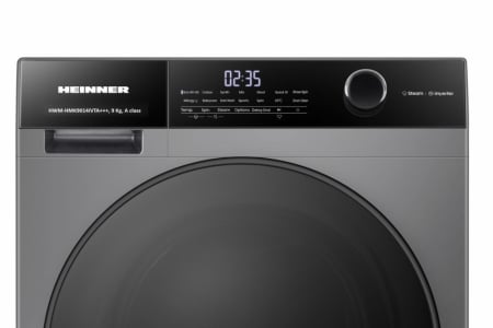 Masina de spalat rufe HEINNER HWM-HMK9014IVTA+++, 9 KG, 1400 RPM, Clasa A, MOTOR INVERTER, Display digital, Program Allergy steam, Gri titanium [2]