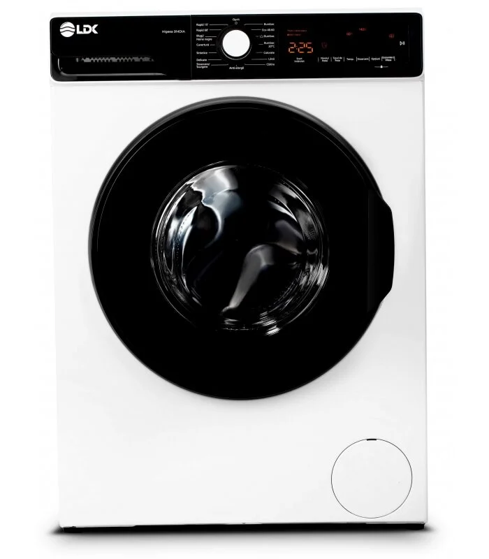 Electronice & Electrocasnice - Masina de spalat rufe LDK Higeea 914 DIA, Clasa A, Capacitate 9 Kg, 1400 rpm, Anti-Alergic, Selectare nivel murdarie, Selectare tip pata, Prespalare, Calcare usoara, Motor inverter, Alb
