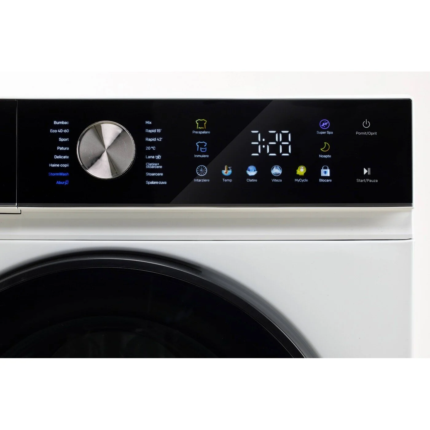 Masina de spalat rufe LDK Queen2 714DITW, Clasa A, Capacitate 7 Kg, 1400 rpm, 16 programe, Control Touch, Steam, Super Spa, Storm Wash, Night wash, My Cycle, Motor Inverter, Alb [3]