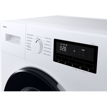 Masina de spalat rufe Samsung, Slim, 7 kg, Clasa A, 1400rpm, Hygiene Steam, Motor Digital Inverter, Display LED, Quick Wash 15', Sertar StayClean, DrumClean+, Alb [4]