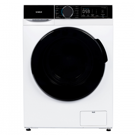 Masini de spalat rufe frontale - Mașină de spălat rufe Samus WSADI-12143, 12 kg, 1400 rpm, Motor Inverter, abur, 15 programe, ECO 40–60 °C, afișaj electronic, clasa A