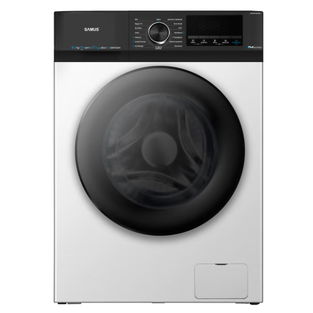Mașină de spălat rufe Samus WSED8128IDM, 8 kg, 1200 rpm, Clasa A, Inverter Direct Motor, LED Display, Spălare cu abur, Alb [1]