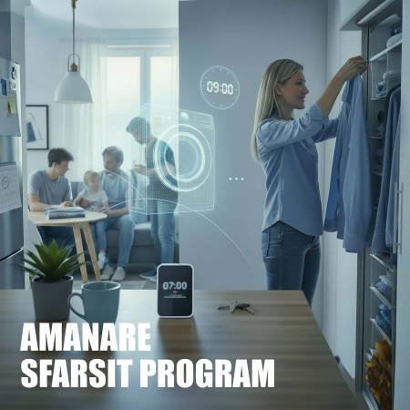 Mașină de spălat rufe Samus WSEDI10148, cu motor inverter, 10 kg, 1400 rpm, 16 programe, Afișaj LED, Clasa energetică A-10%, Alb [8]